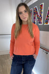 Short Two Pocket Round Neck