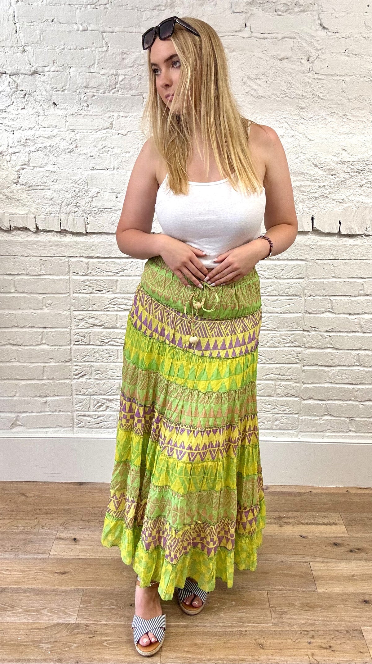 Savannah Tiered Maxi Skirt