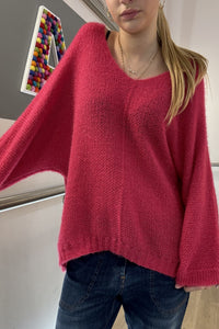 Fluffy V Neck Knit