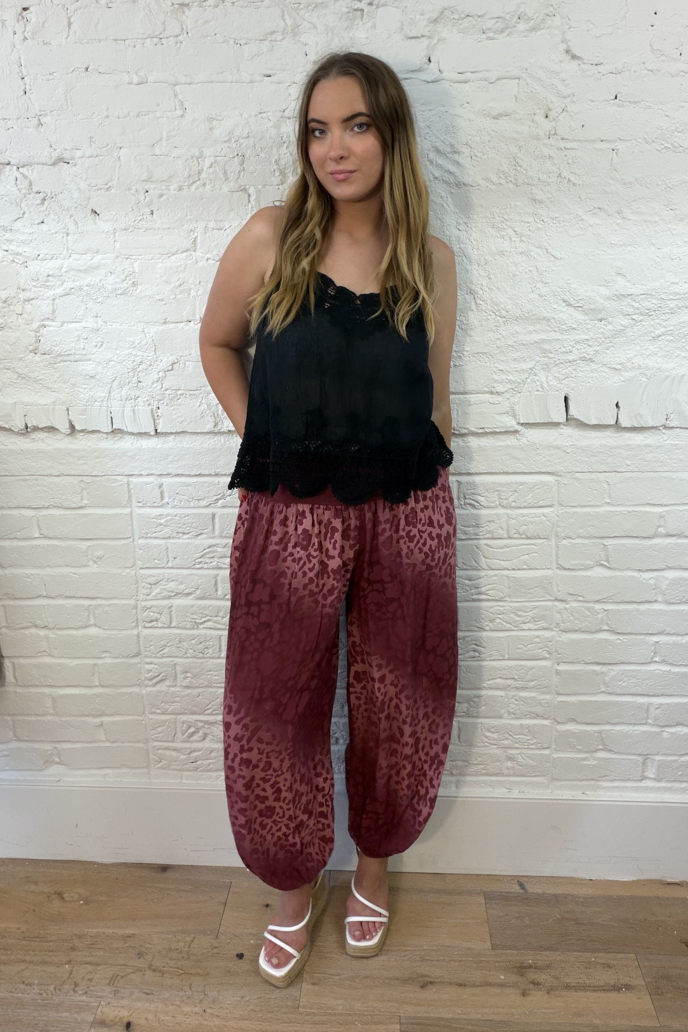 Leopard Print Hareem Trouser
