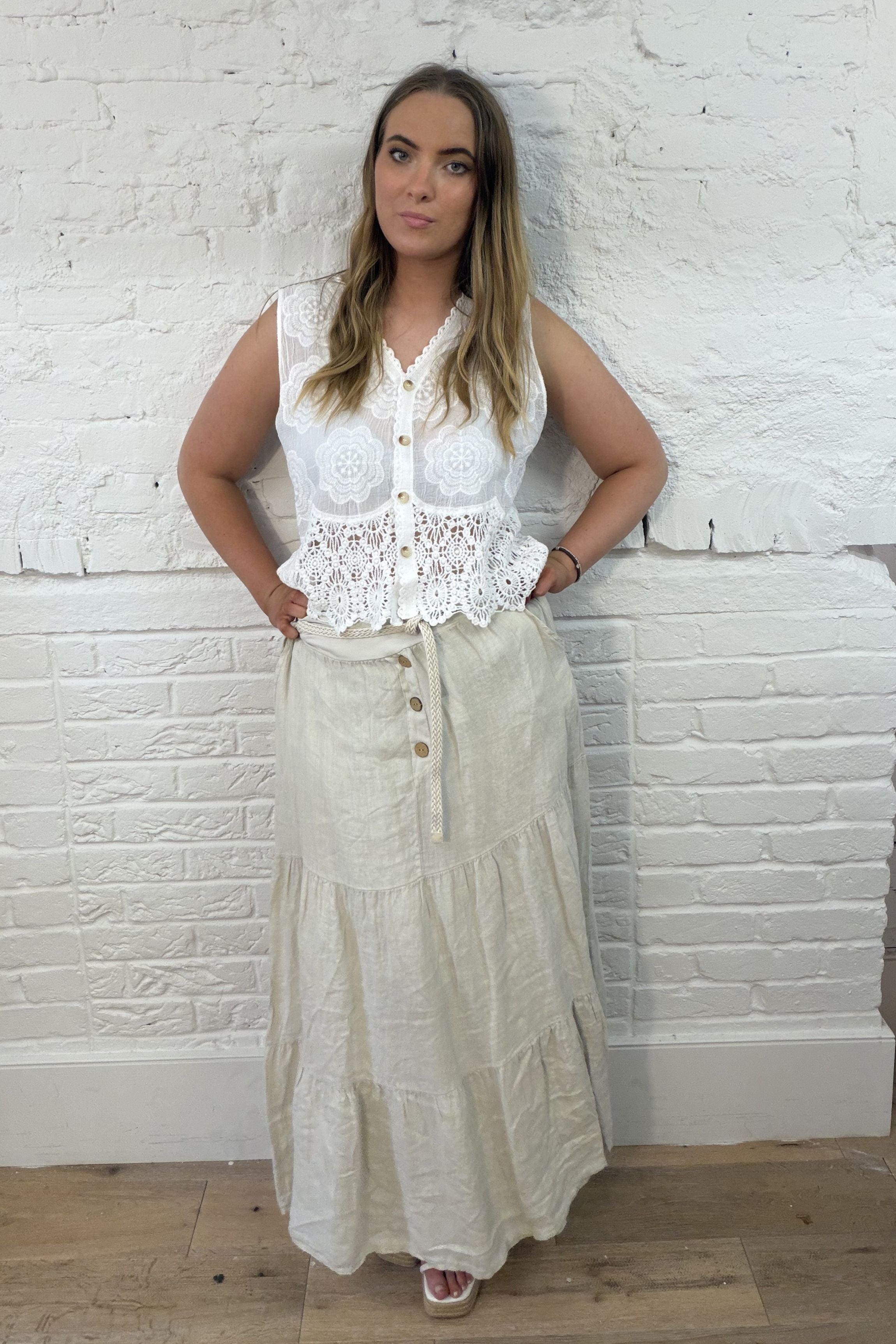 The Sorcha Linen Skirt