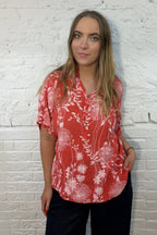 Dandelion Dream Roll-Sleeve Top