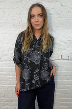Dandelion Dream Roll-Sleeve Top