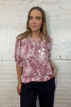 Dandelion Dream Roll-Sleeve Top