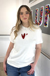Love Heart Patch T-Shirt