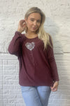 Sequin Balloon Heart Top
