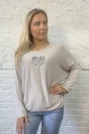 Sequin Balloon Heart Top