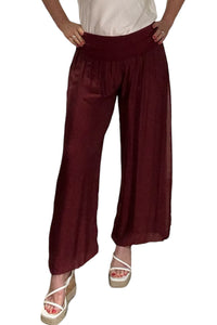 Silk Waistband Trousers