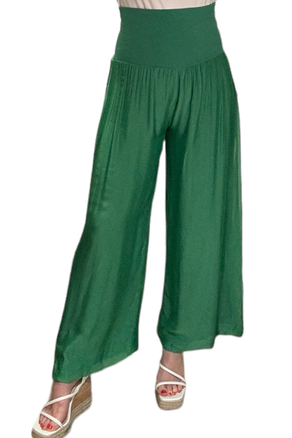 Silk Waistband Trousers