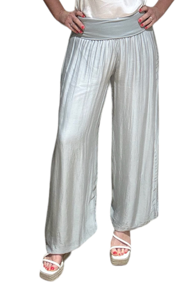 Silk Waistband Trousers