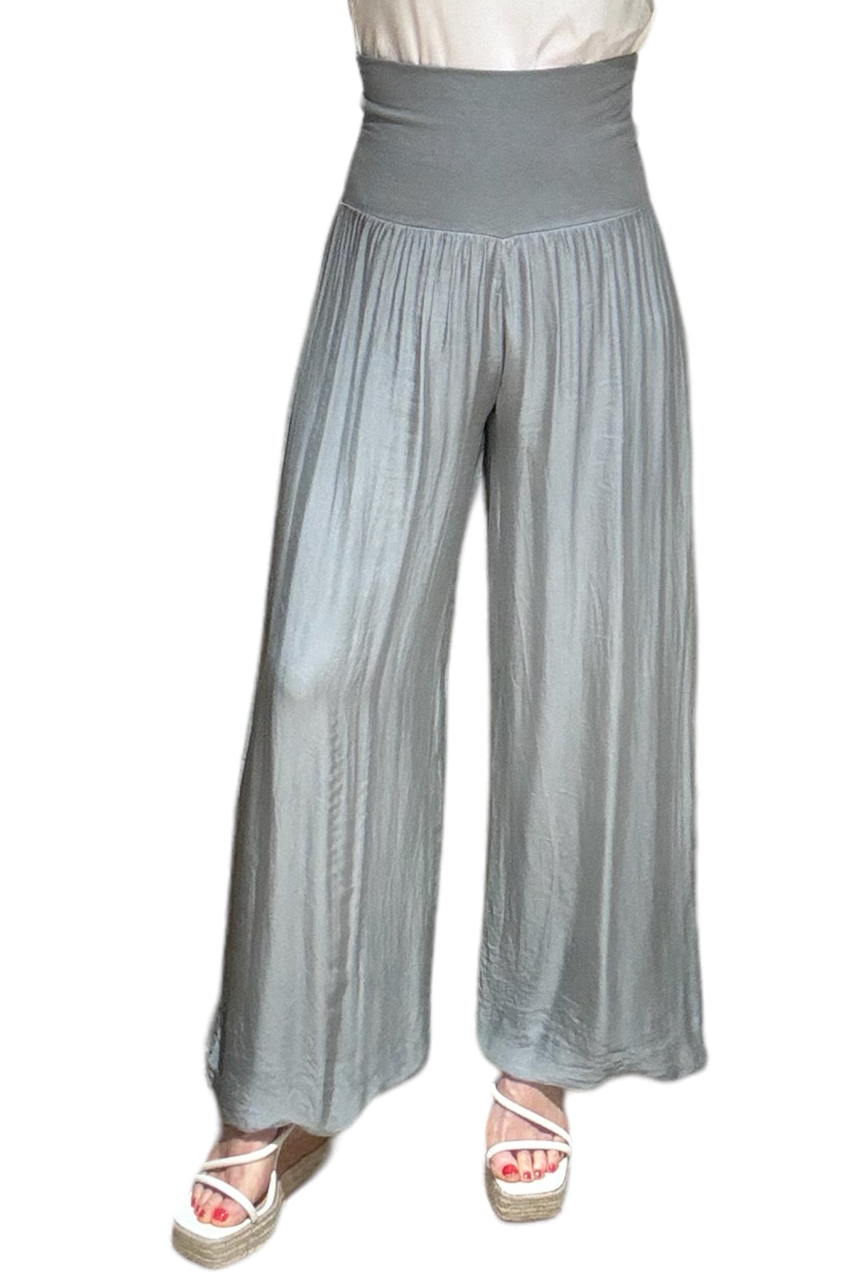 Silk Waistband Trousers