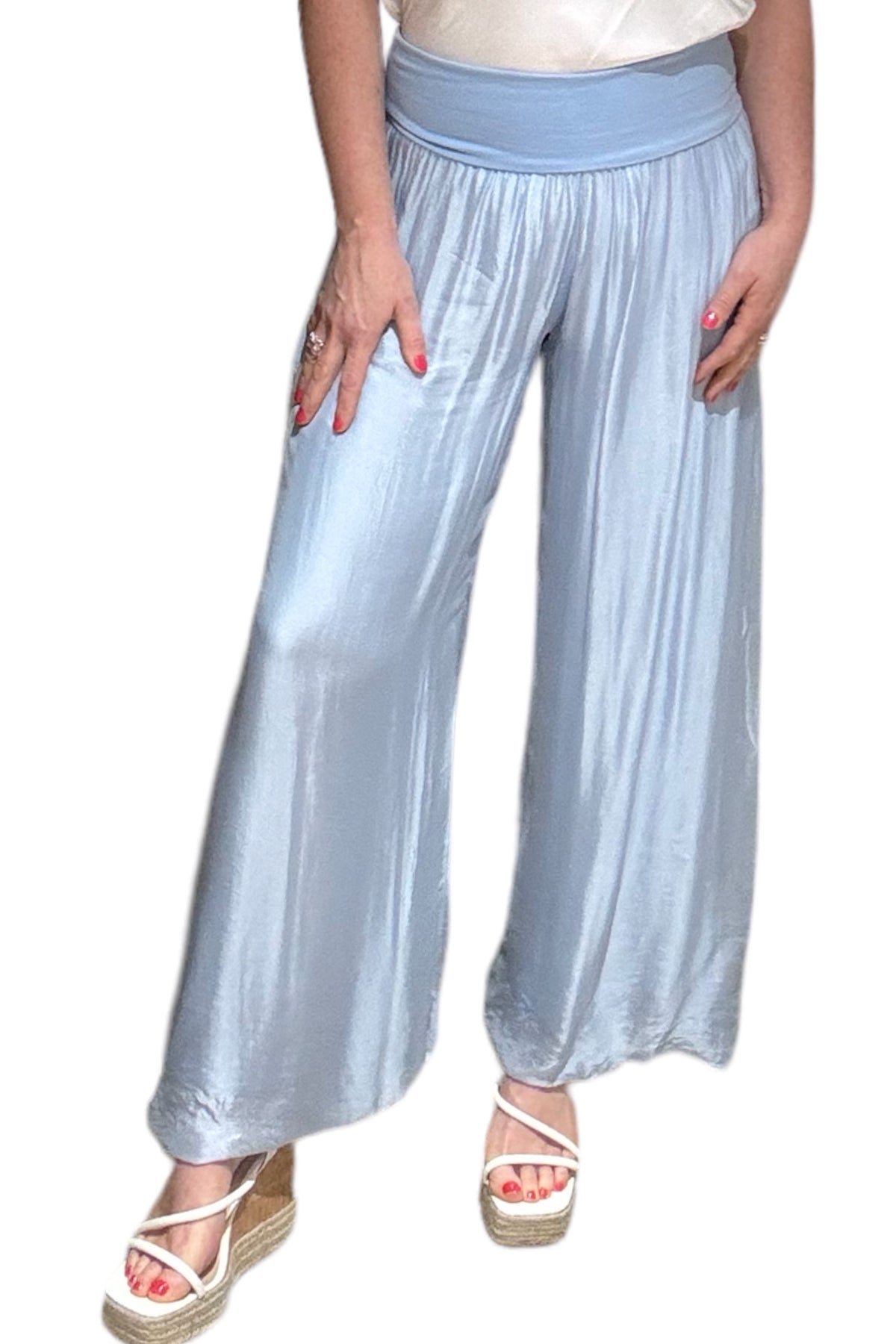 Silk Waistband Trousers