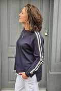 Portia Stripe Sleeve Sweatshirt