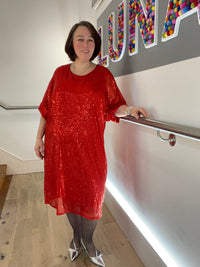 Oversized Sequin Dress