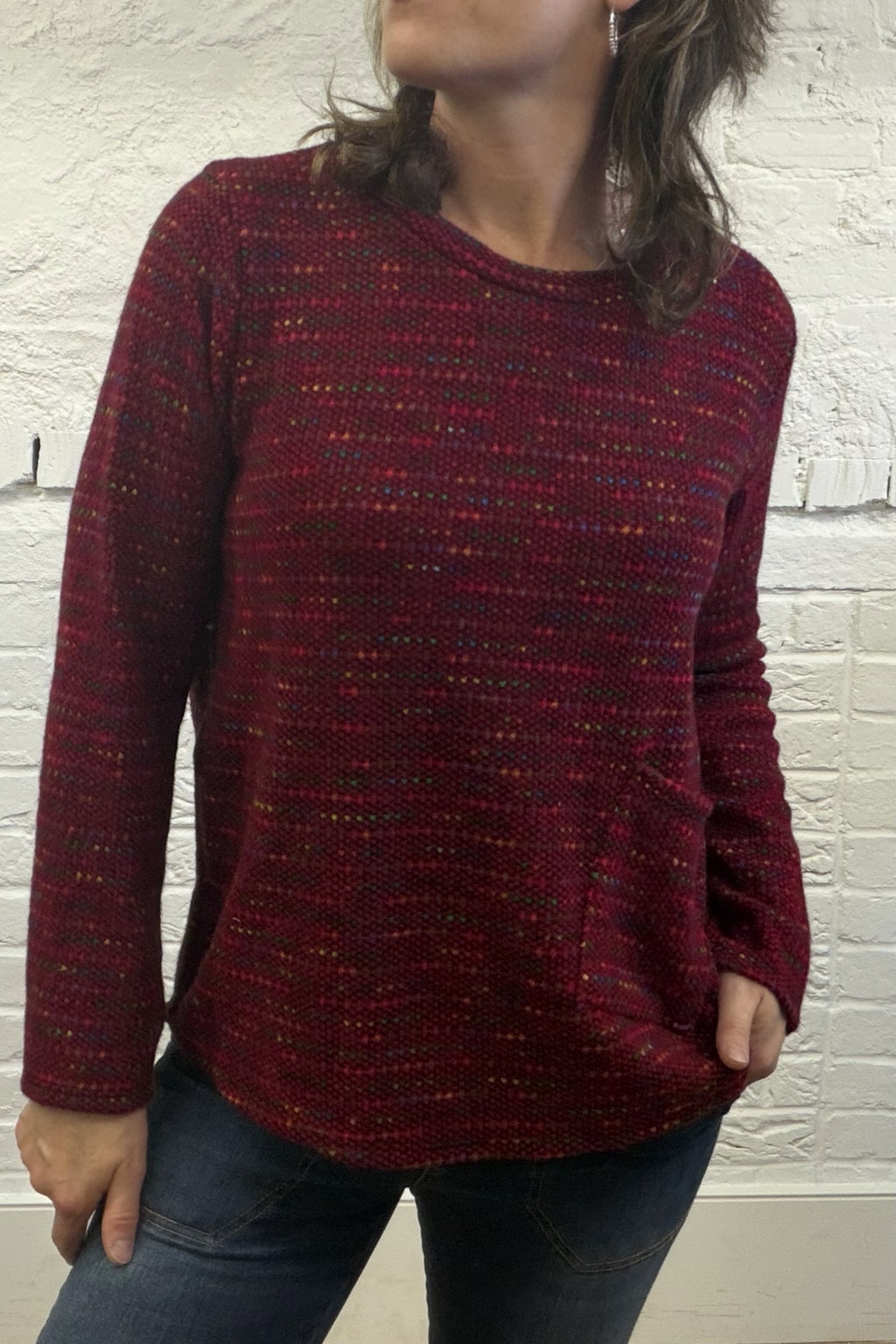 Fleck Top With Pocket