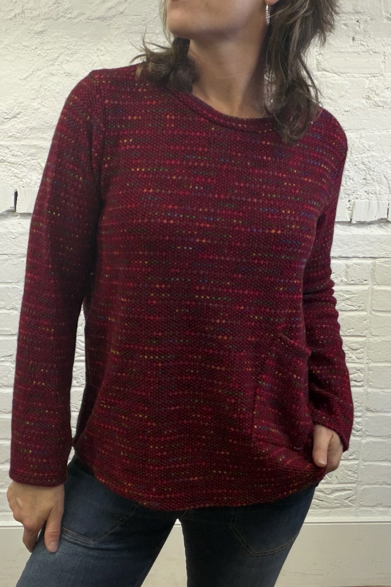 Fleck Top With Pocket
