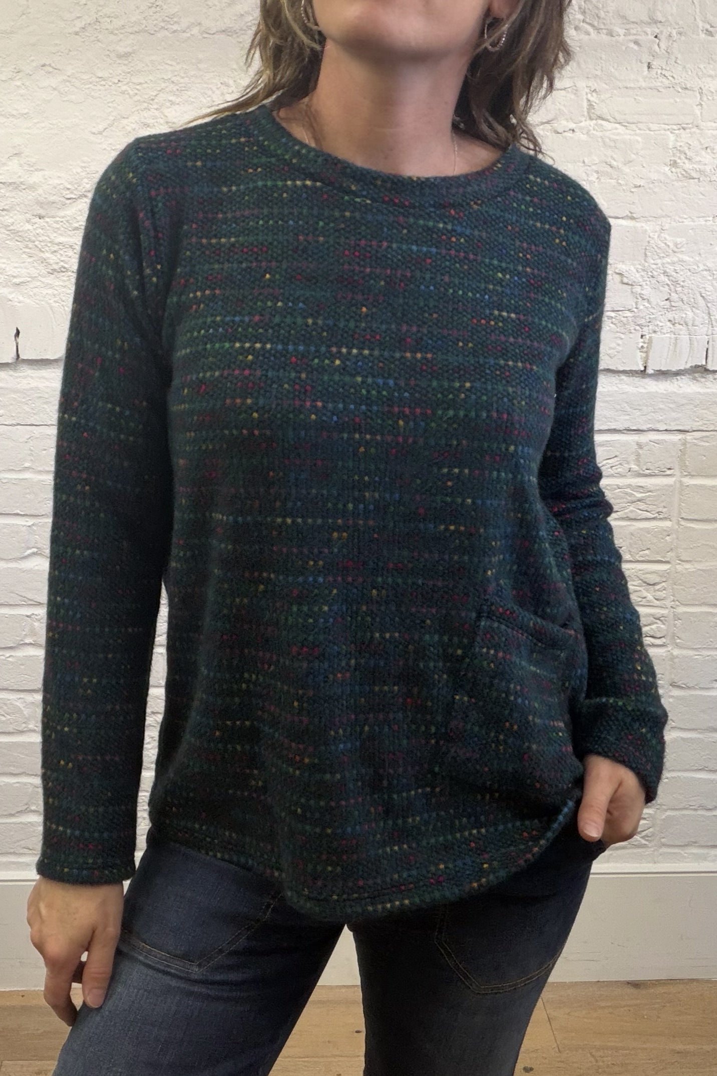 Fleck Top With Pocket