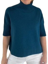 High Neck 3/4 Sleeve Jumper