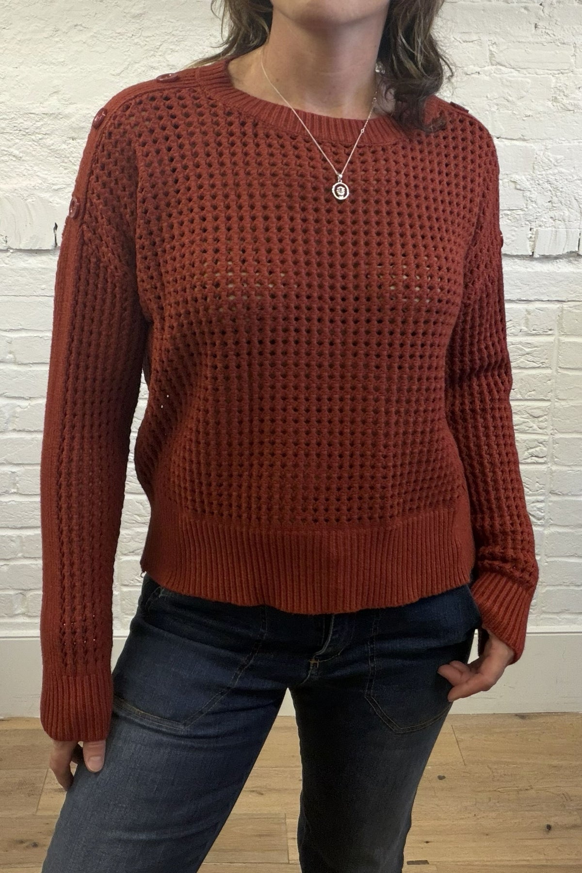 Lorita Button Detail Knit Jumper