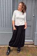 The Luisa Pin Tuck Hem Skirt