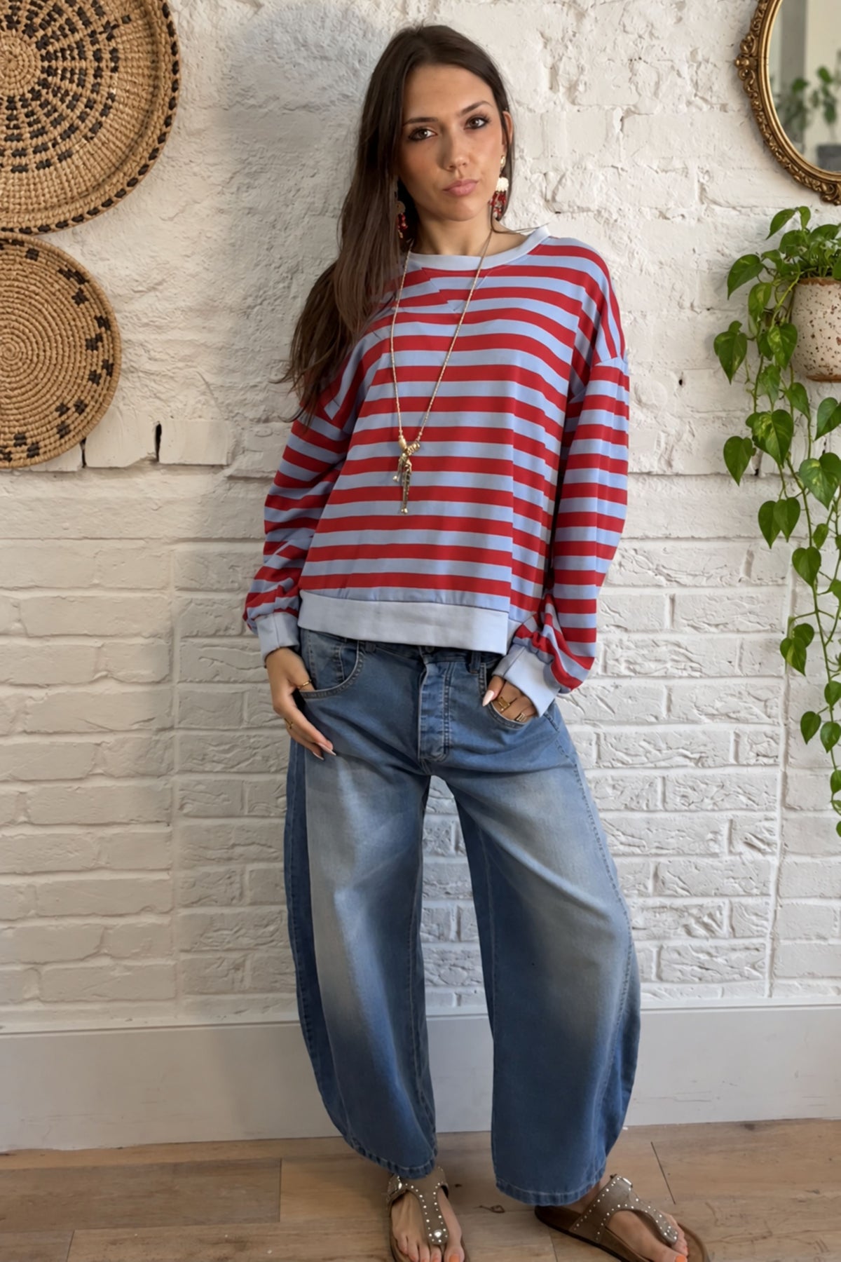 The Livia Barrel Leg Jean