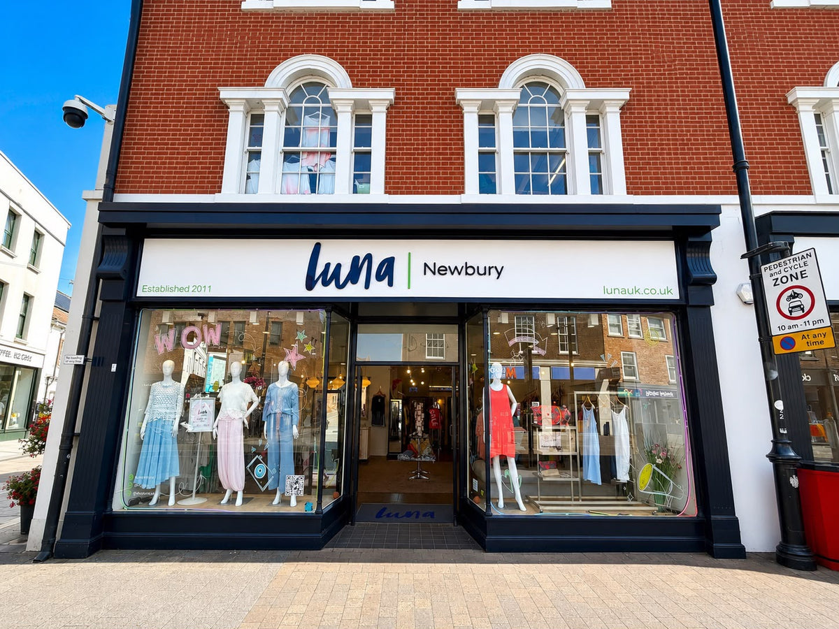 The Luna UK shop front on Northbrook Street in Newbury