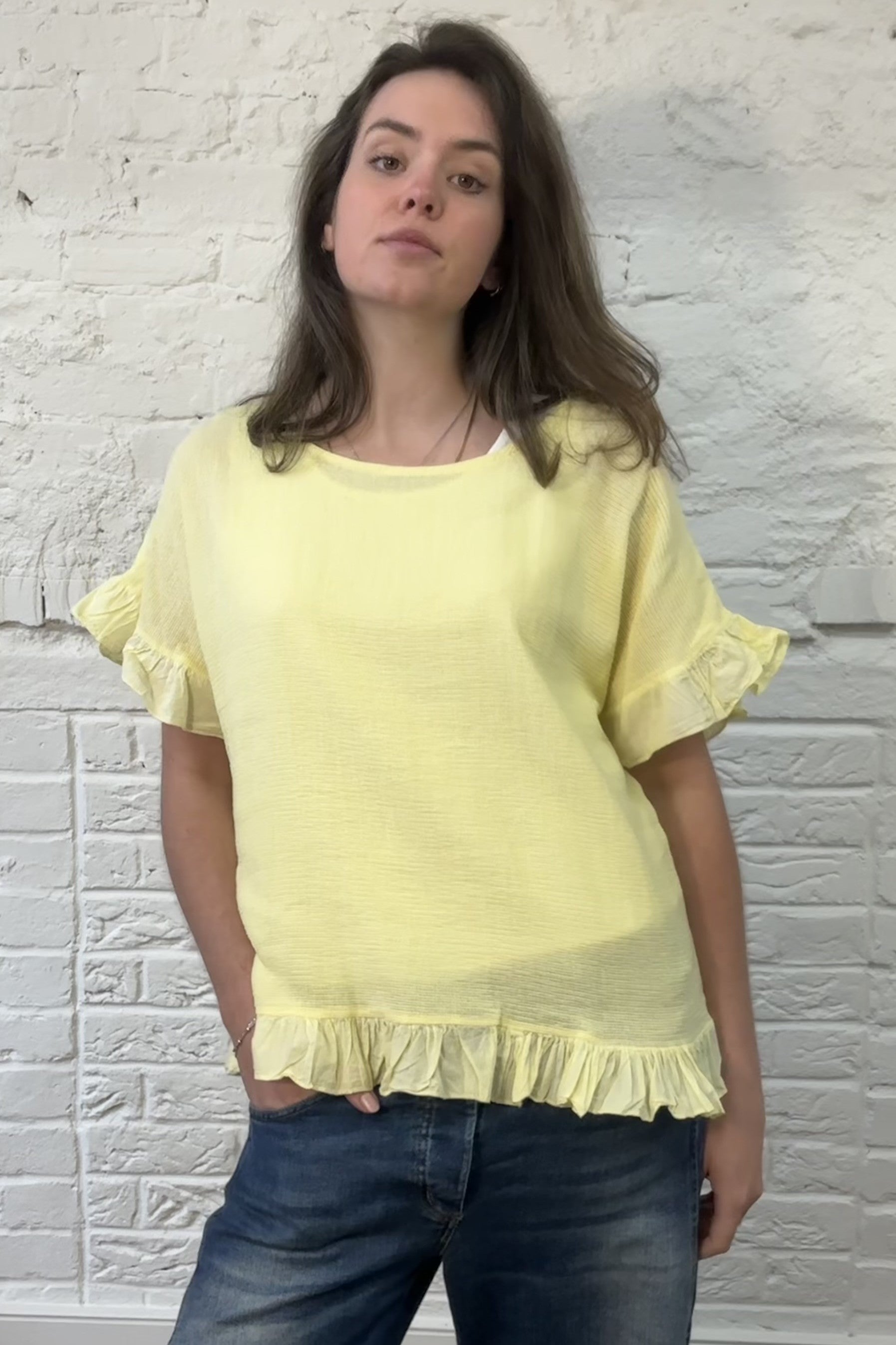 The Bryony Frill Top