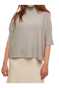 High Neck 3/4 Sleeve Jumper