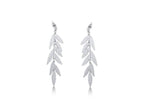 Freya Long Leaf Dangle Earrings