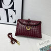Woven Crossbody Bag with Gold Accent