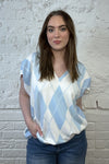Nessa Diamond Knit Top