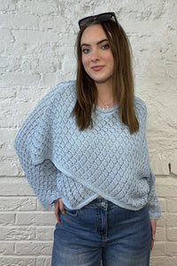 The Eden Crochet Crossover Knit