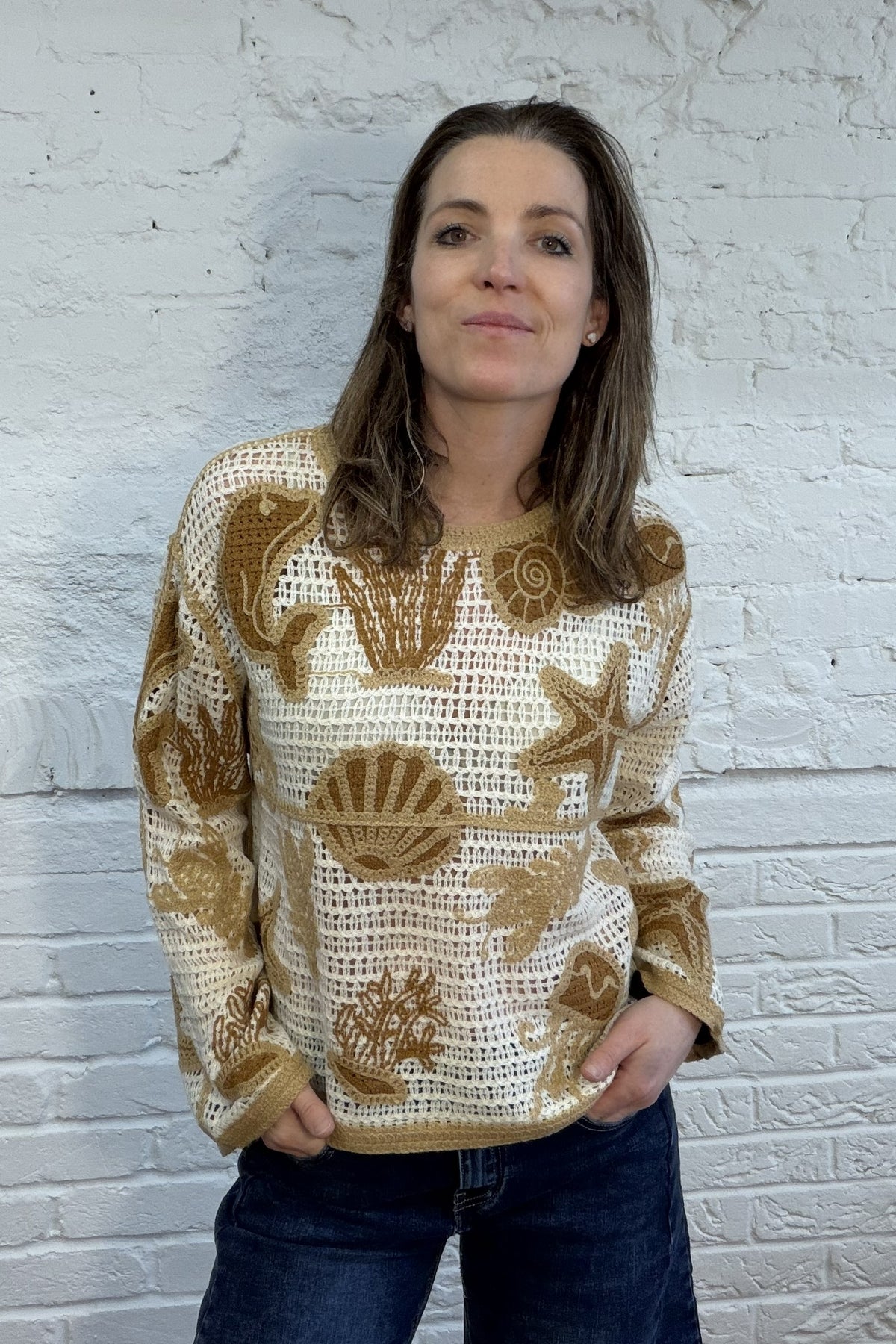 Marina Crochet Jumper