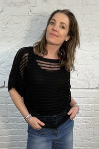 Ramona Open Weave Batwing Knit