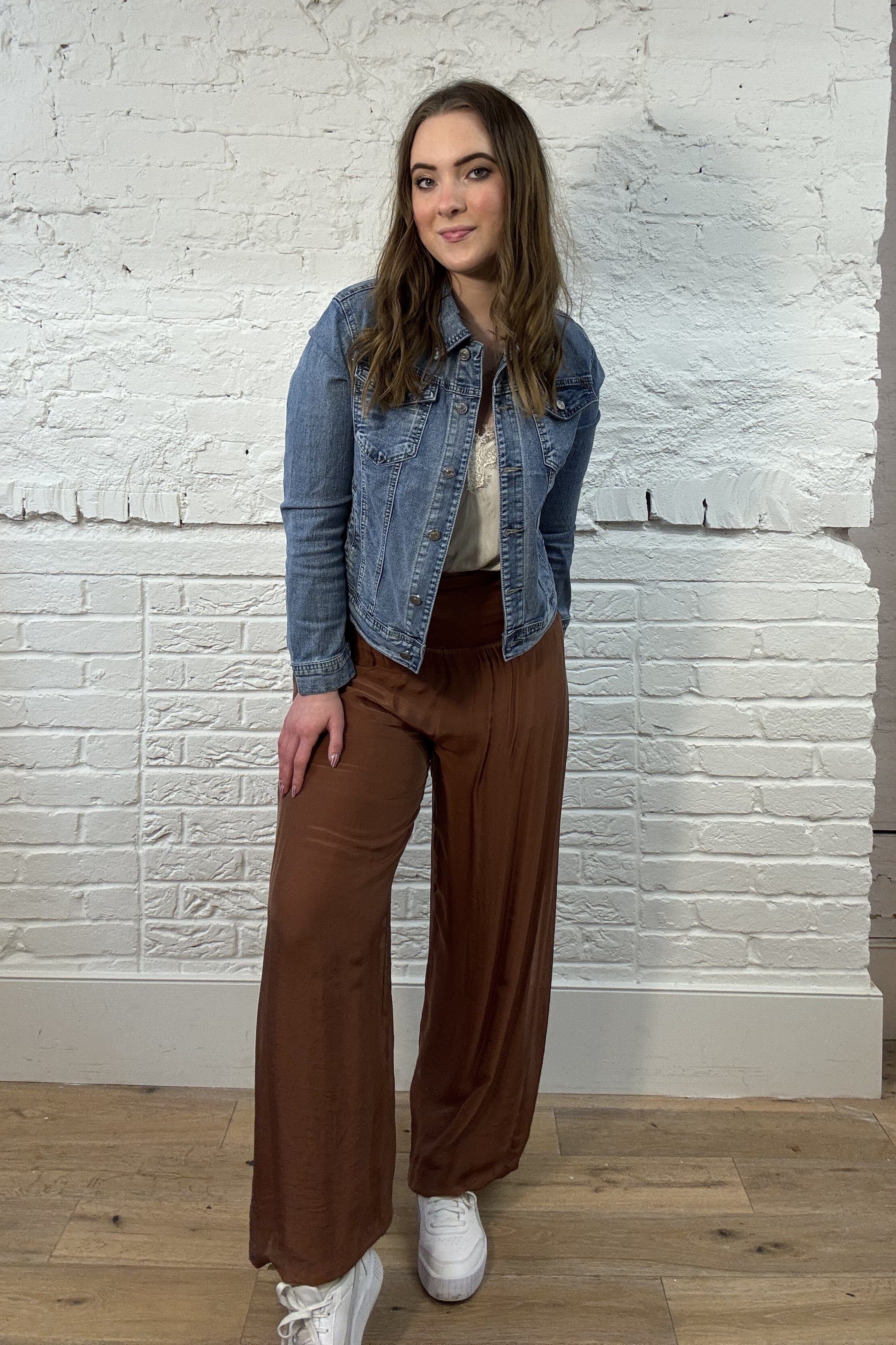 Silk Waistband Trousers
