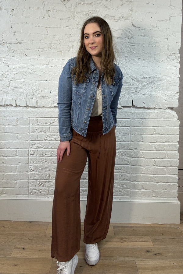 Silk Waistband Trousers