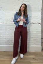 Silk Waistband Trousers