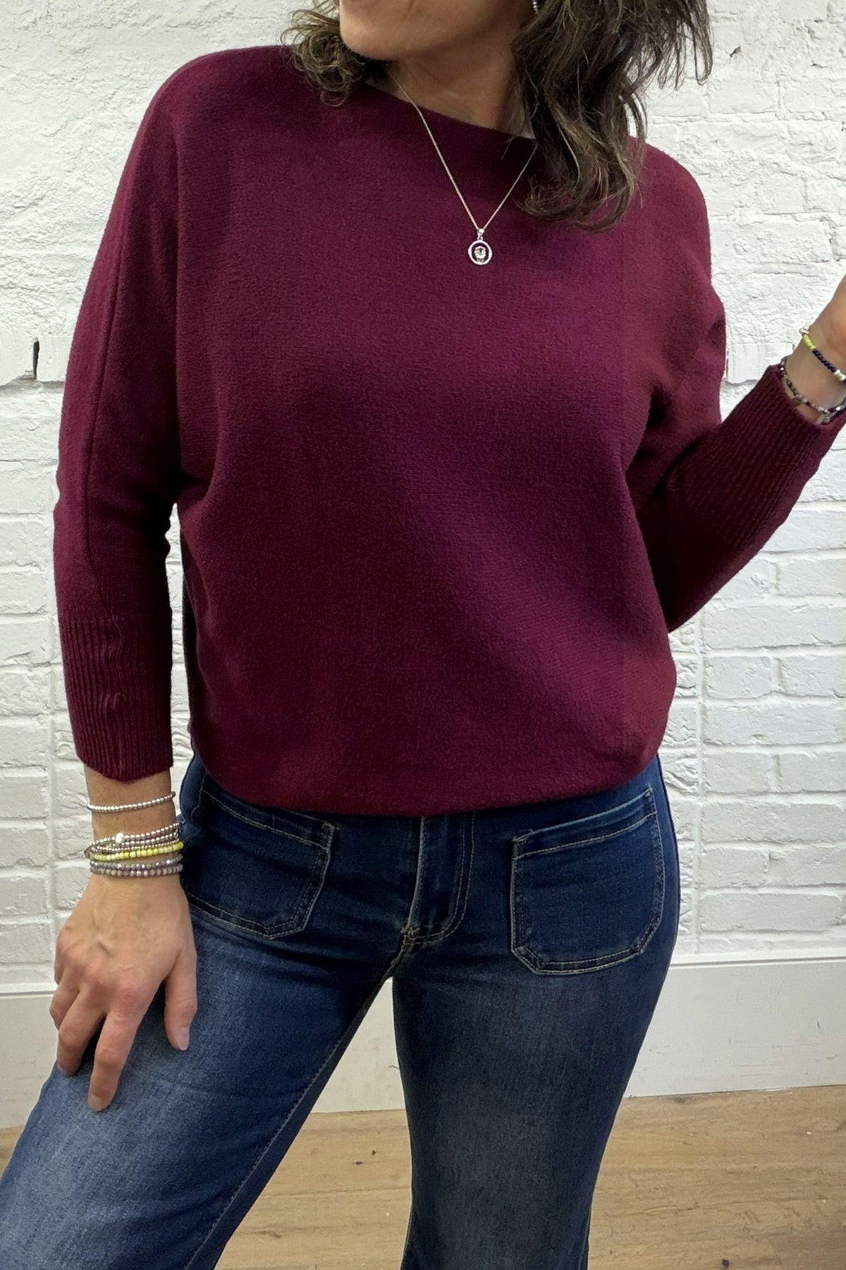 The Papina Pearl Back Jumper