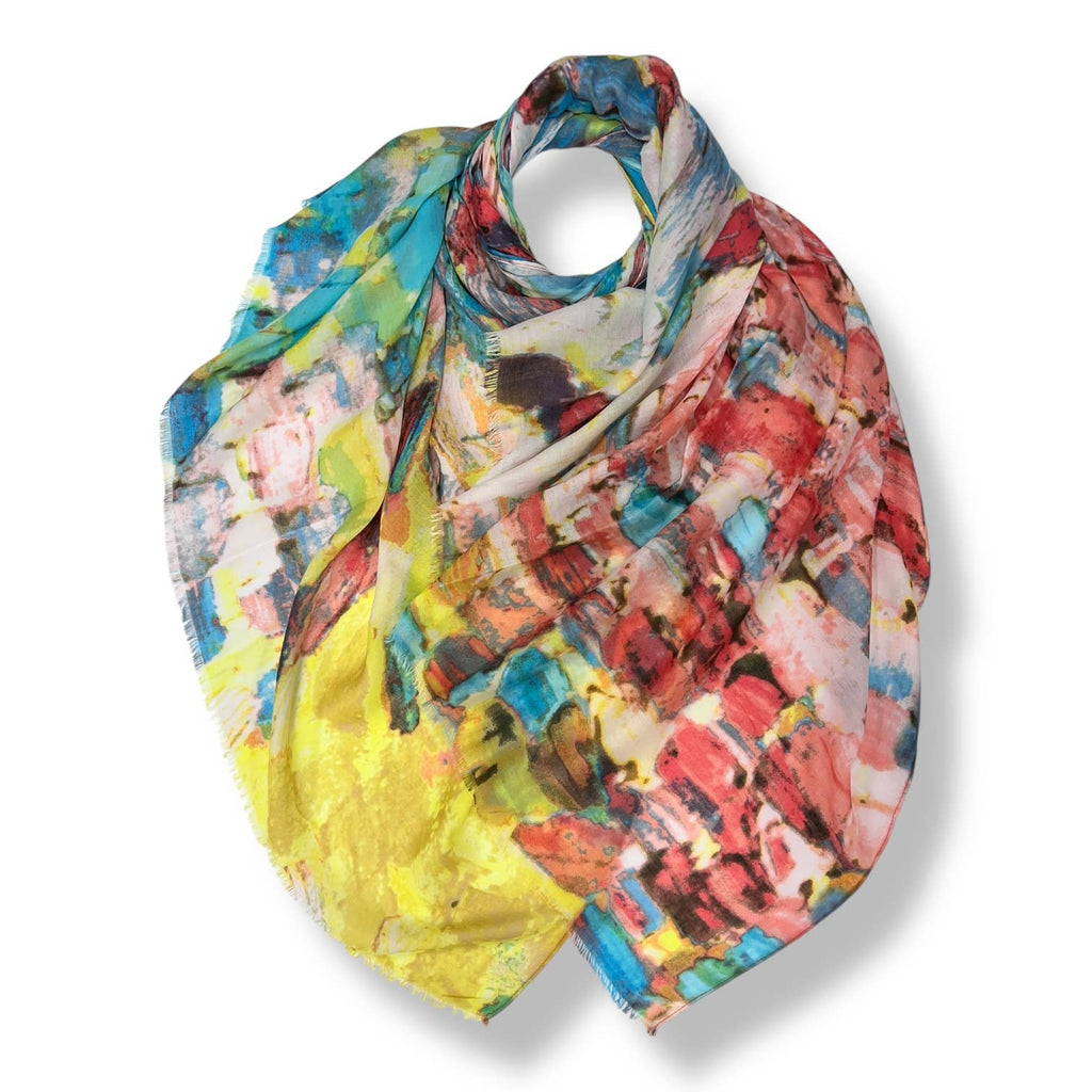 Bright Coloured Canvas Scarf