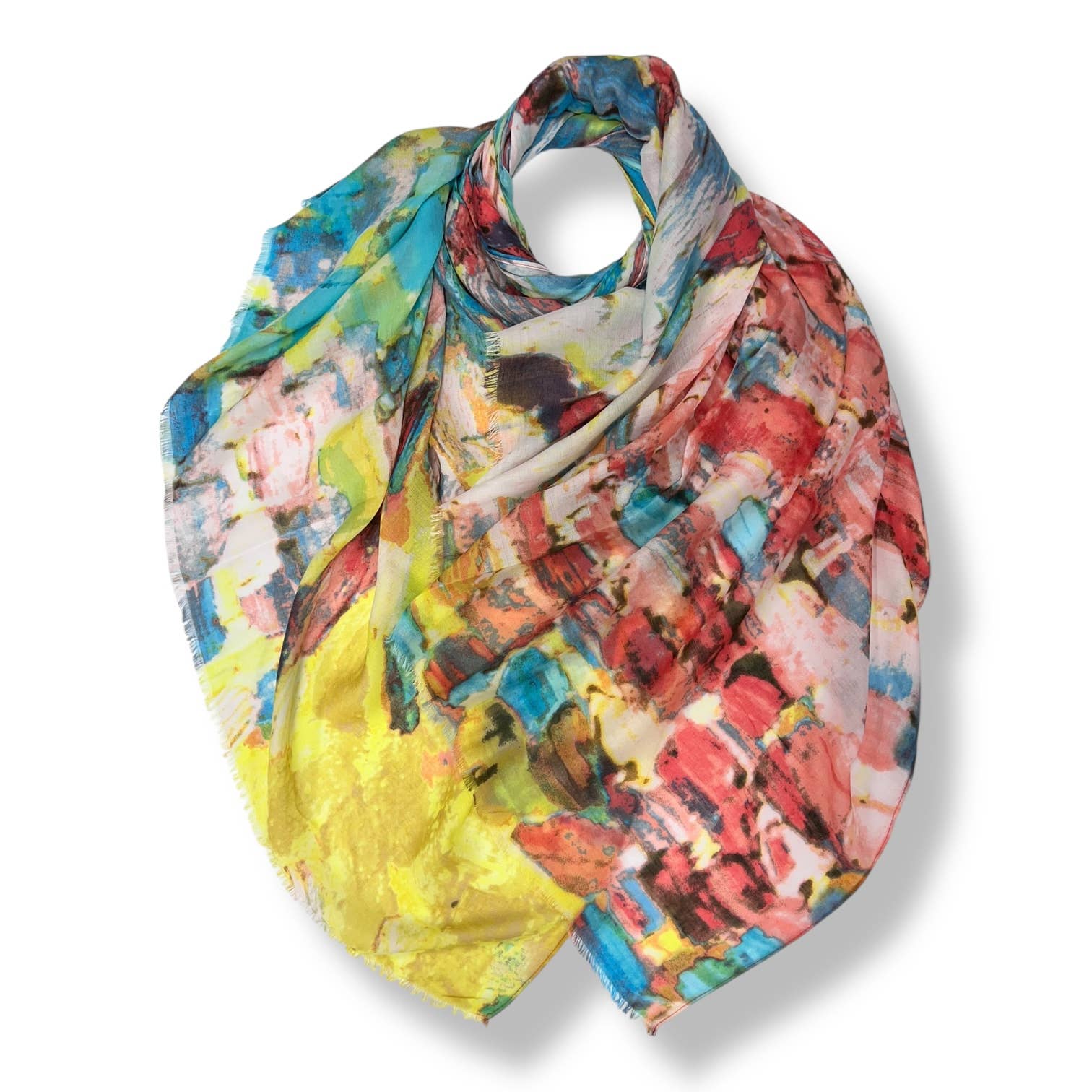 Bright Coloured Canvas Scarf