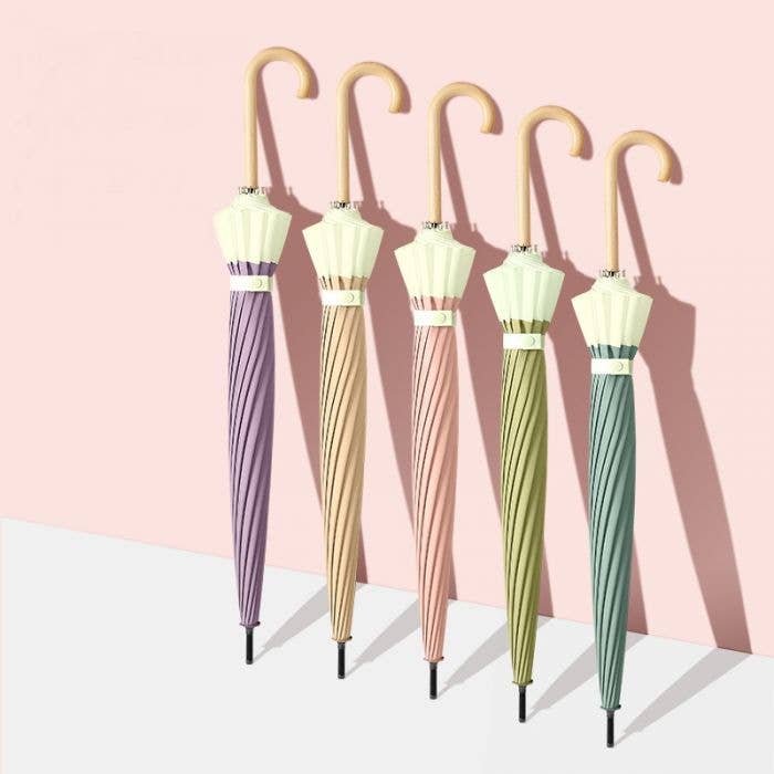 Two Tone Pastel Colour Umbrella