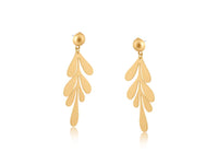 Selena Leaf Statement Drop Earrings