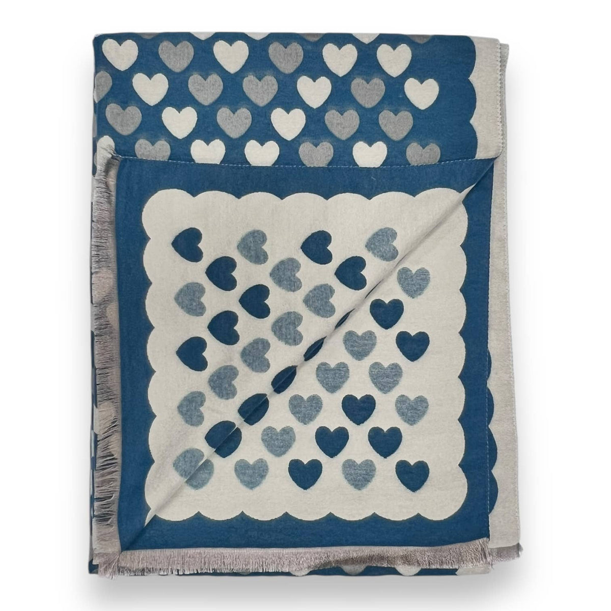 Cashmere Mix Heart Scarf