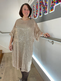 Oversized Sequin Dress