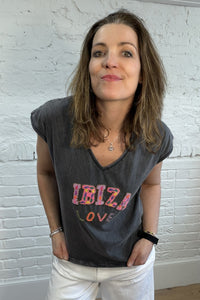 Ibiza Love Beaded Tee