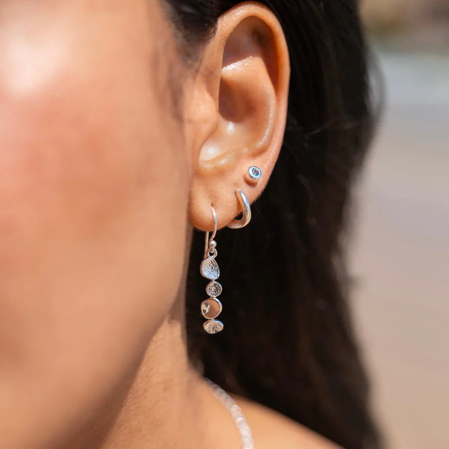 Stacked Coastal Pebbles Earrings