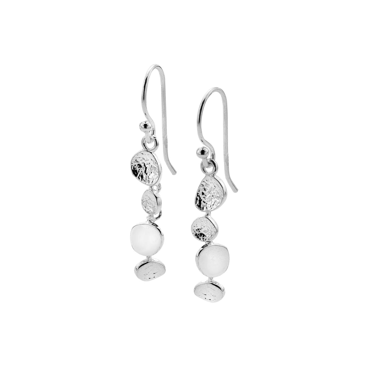 Stacked Coastal Pebbles Earrings