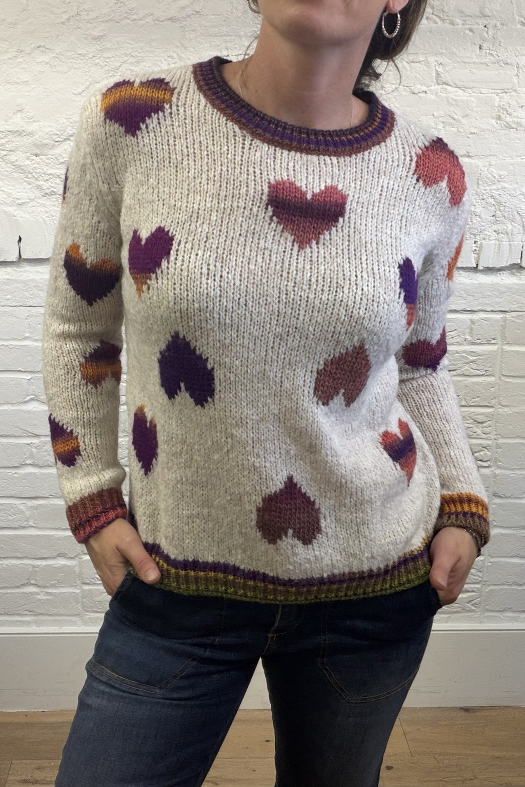 Caterina Heart Knit Jumper