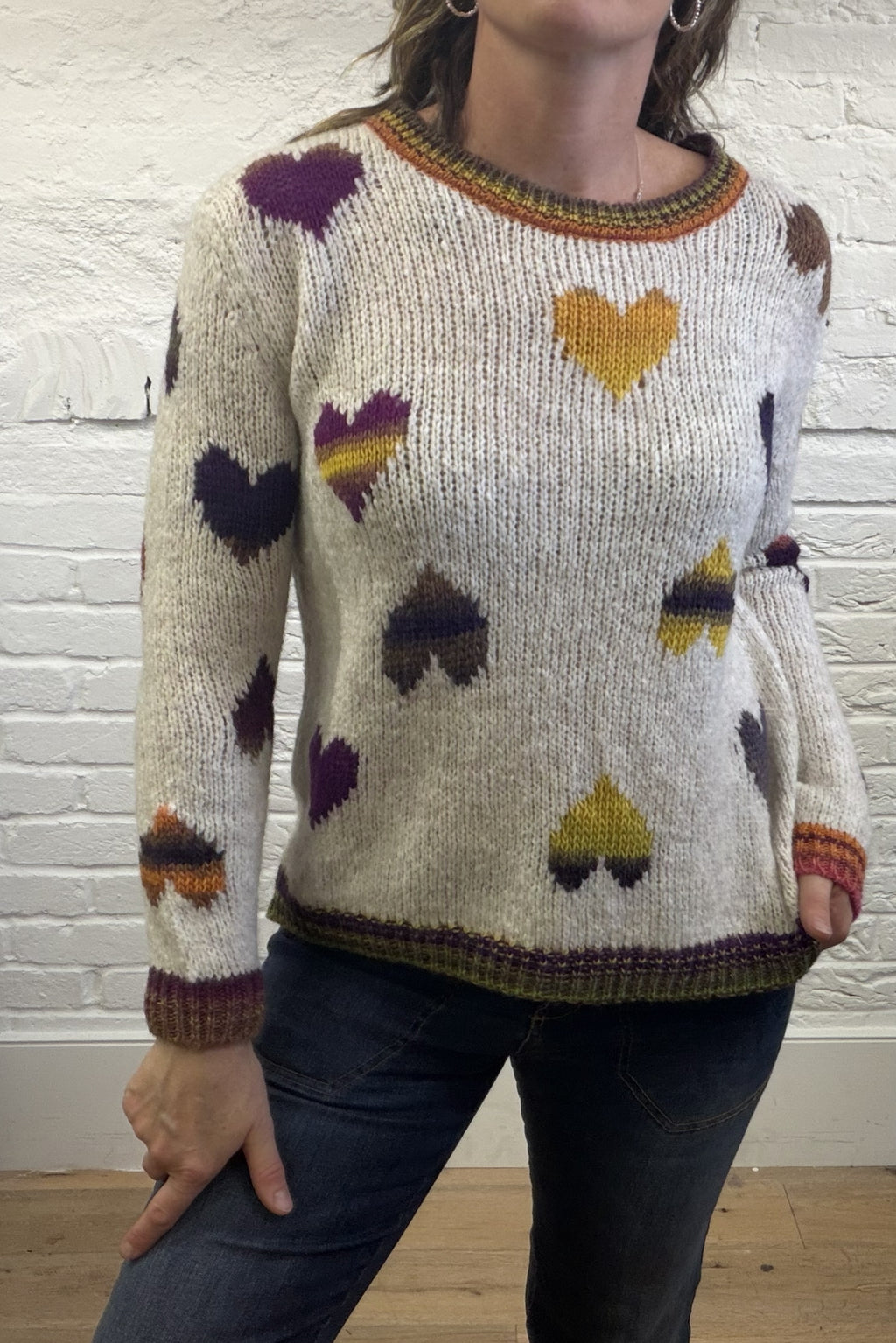 Caterina Heart Knit Jumper