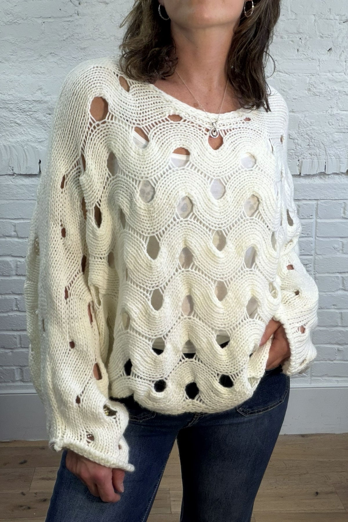 Grazia Open Knit Jumper
